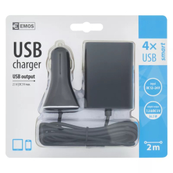 Univerzlny kblov USB adaptr do auta Emos