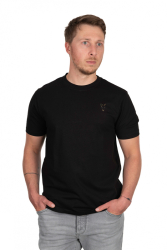 Triko Fox Black Large Print T-Shirt