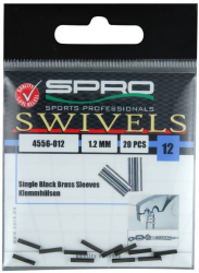 Krimpovacie svorky Spro Single Black Brass Sleeves