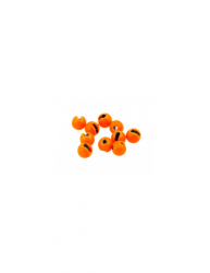 Tungstenov guliky Dohiku Tungsten Beads Slotted Orange Fluo 10ks